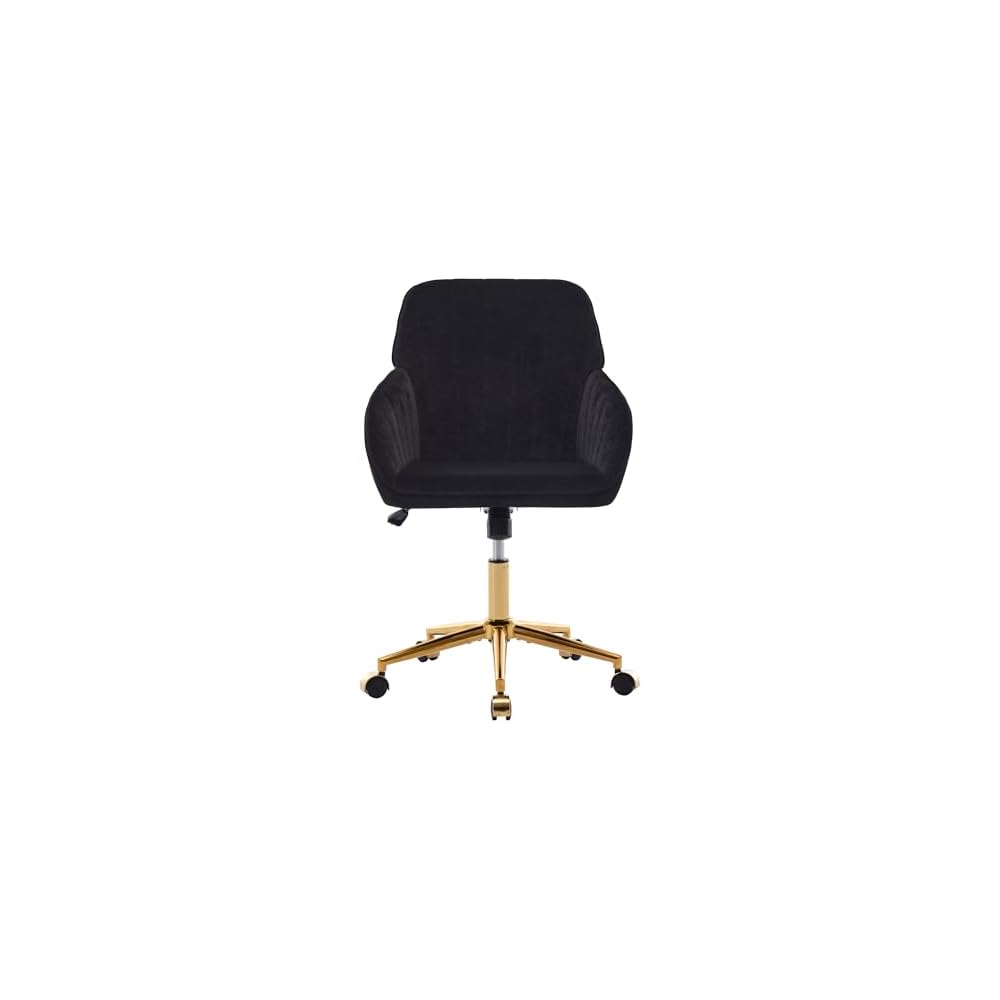 Green Velvet Swivel Vanity Makeup Chair with Wheels