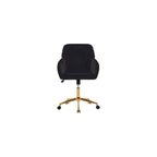 Green Velvet Swivel Vanity Makeup Chair with Wheels