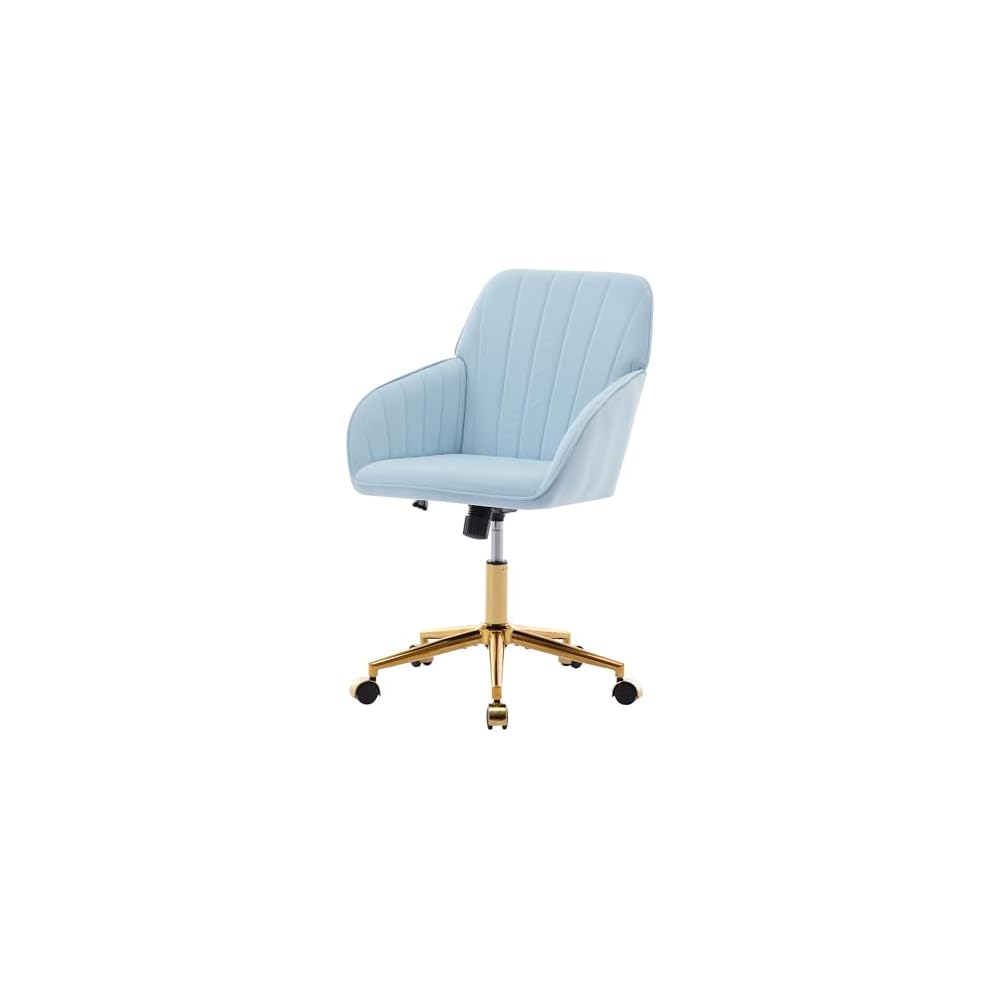 Green Velvet Swivel Vanity Makeup Chair with Wheels