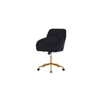 Green Velvet Swivel Vanity Makeup Chair with Wheels