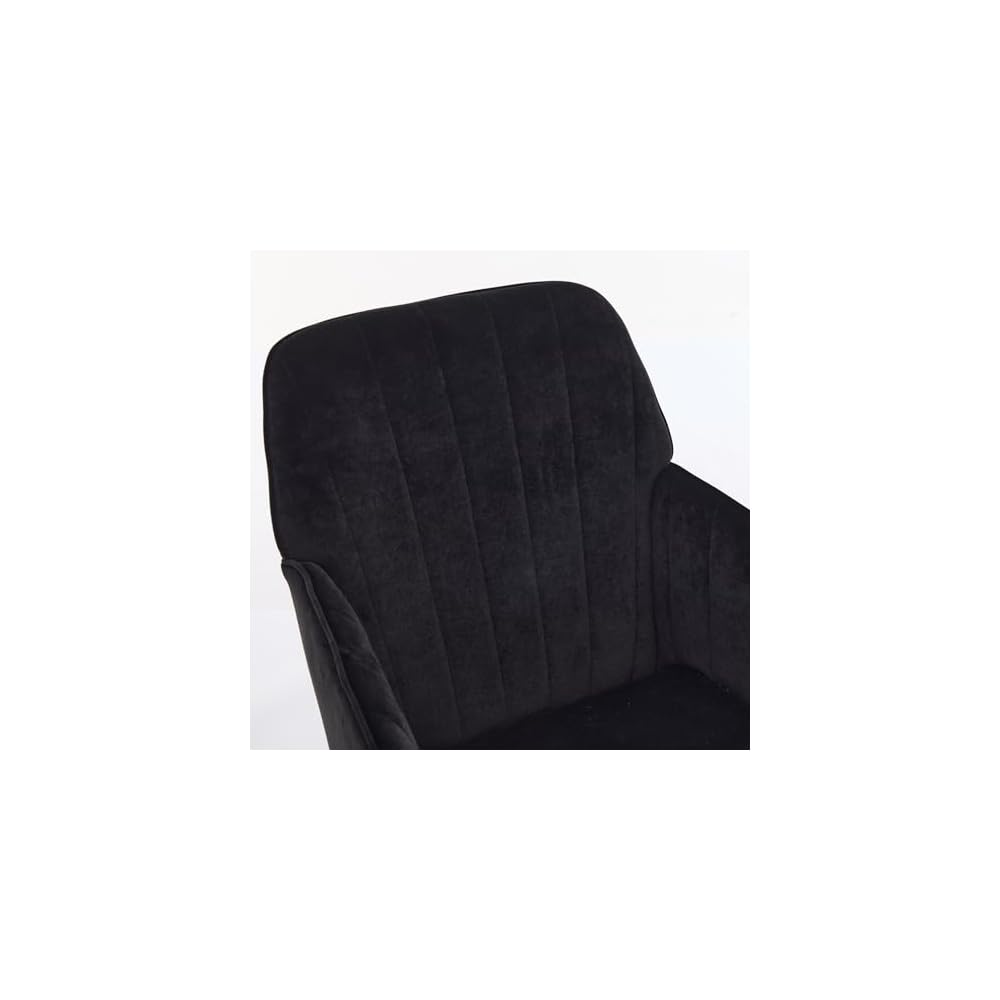 Green Velvet Swivel Vanity Makeup Chair with Wheels