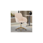 Green Velvet Swivel Vanity Makeup Chair with Wheels