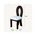 Dining Chair Portable Comfortable Backrest Seat Cafe Dressing Table Office Design Furniture