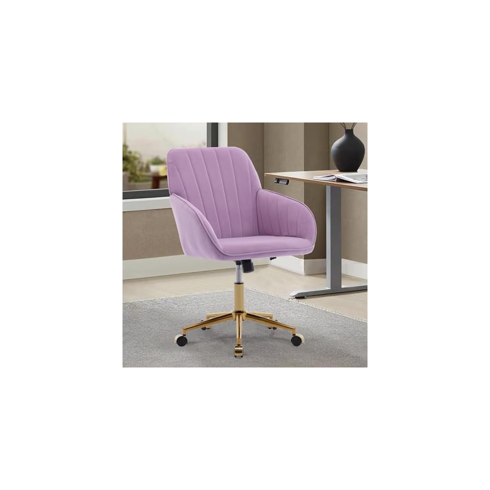 Green Velvet Swivel Vanity Makeup Chair with Wheels