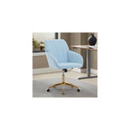 Green Velvet Swivel Vanity Makeup Chair with Wheels