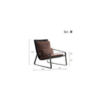 Renovation House Recliners Italian Minimalist Saddle Leather Lounge Chair Designer Lazy Couch Chair Bedroom Living Room