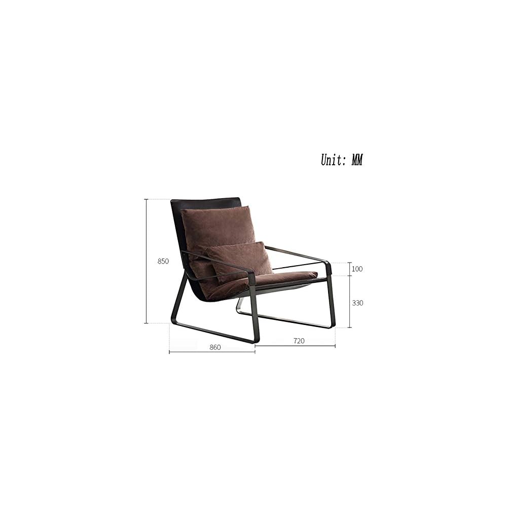Renovation House Recliners Italian Minimalist Saddle Leather Lounge Chair Designer Lazy Couch Chair Bedroom Living Room