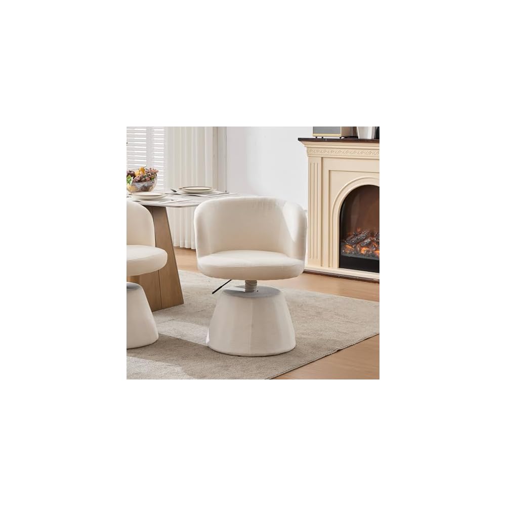 Green Velvet Swivel Vanity Makeup Chair with Wheels