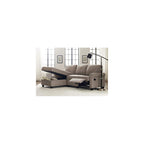 Serta Copenhagen Reclining Sectional with Left Storage Chaise - Oatmeal
