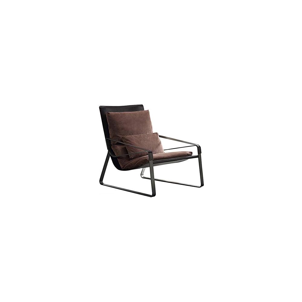 Renovation House Recliners Italian Minimalist Saddle Leather Lounge Chair Designer Lazy Couch Chair Bedroom Living Room