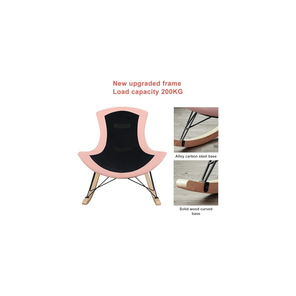 aby Nursery with Ottoman Mid Century Modern Rocker Recliner for Living Room Leather Armchair for Comfortable Leisure Time