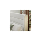 SHA CERLIN Full Size Velvet Bed Frame with Wingback Headboard/Upholstered Platform Bed with Wooden Slats/Mattress Foundation/No Box Spring Needed/Easy Assembly/White