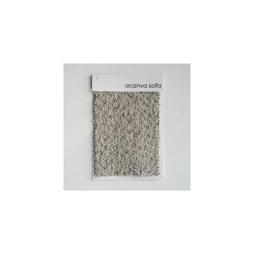 Acanva Modern Curved Living Room Sofa Fabric Swatch, Boucle-Light Coffee