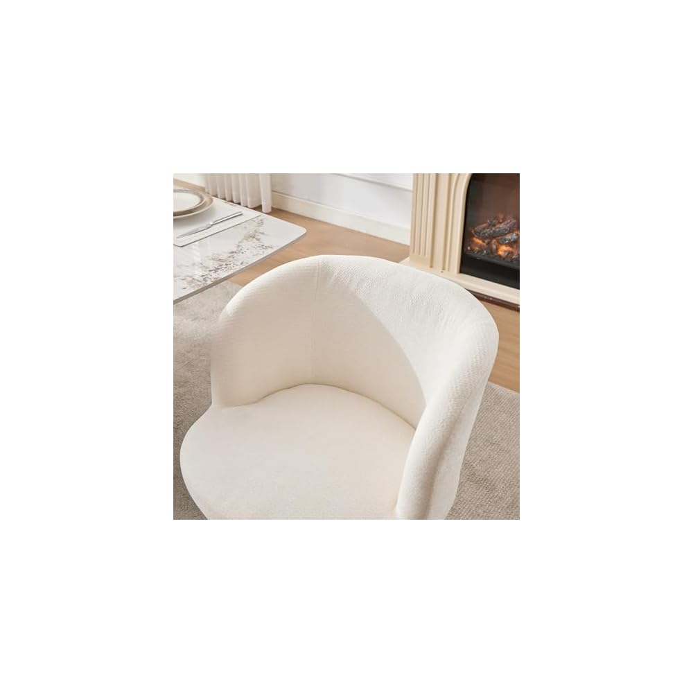 Green Velvet Swivel Vanity Makeup Chair with Wheels