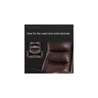 Executive Office Chair Big and Tall Tilt Function Swivel Computer Chair PU Leather Simple Comfortable Sedentary Boss Chair (Color : Gray Size : Cowhide) (Black Cowhide)