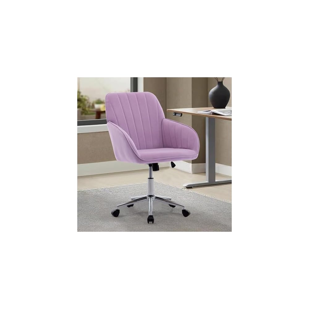 Green Velvet Swivel Vanity Makeup Chair with Wheels