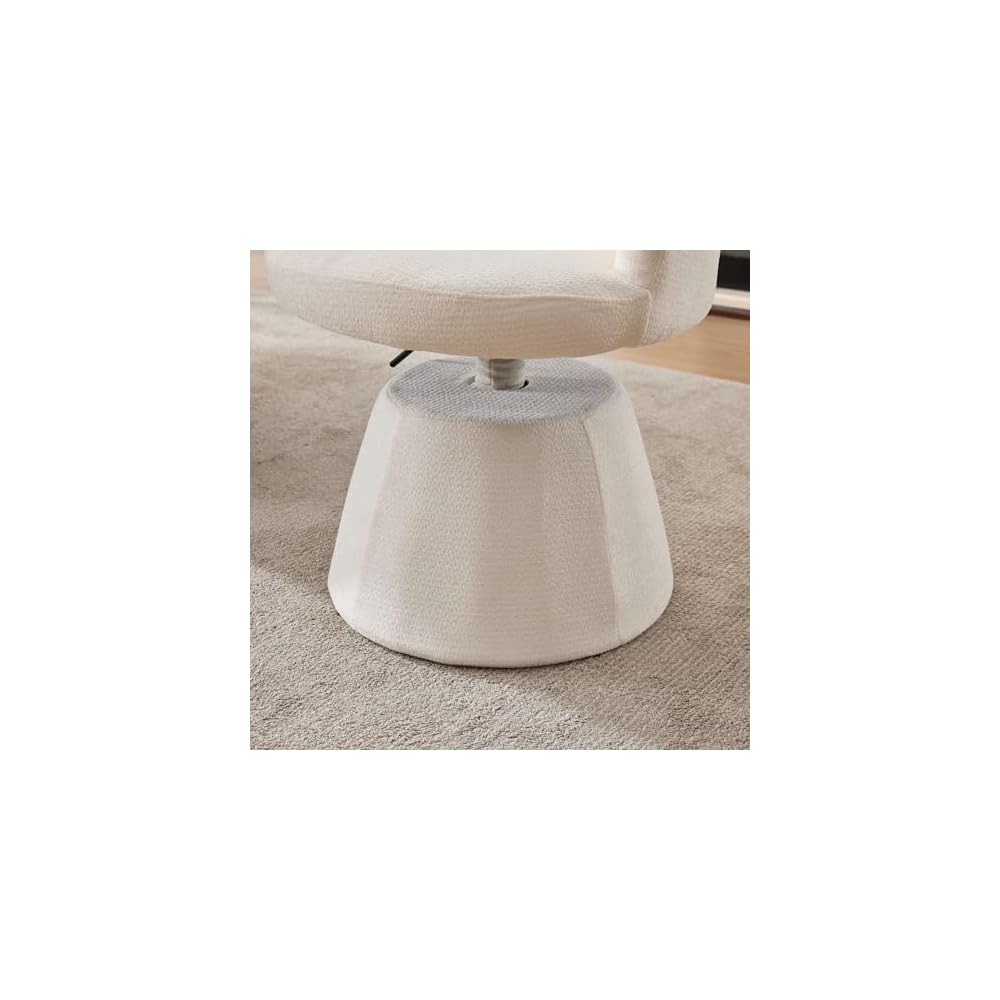 Green Velvet Swivel Vanity Makeup Chair with Wheels