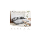 79" Convertible Folding Sofa Bed Queen, Sleeper Sofa Couch with Armrest