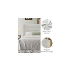 SHA CERLIN Full Size Velvet Bed Frame with Wingback Headboard/Upholstered Platform Bed with Wooden Slats/Mattress Foundation/No Box Spring Needed/Easy Assembly/White