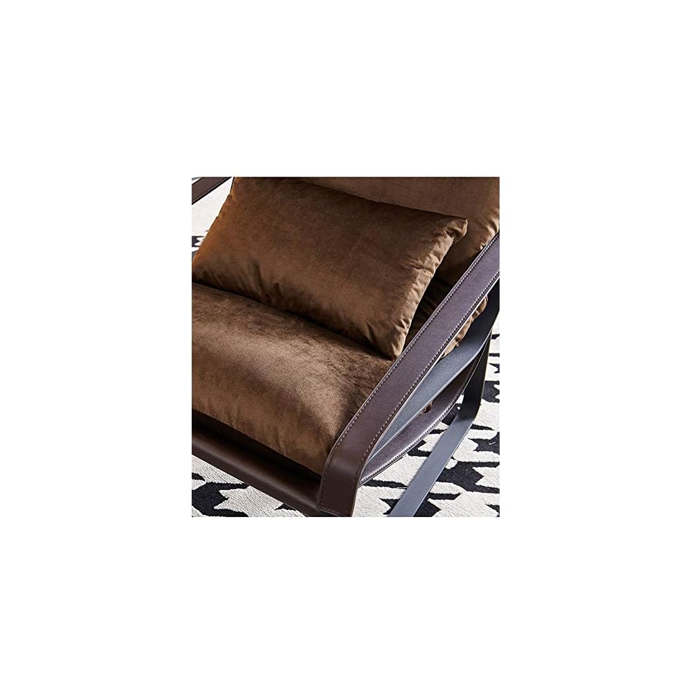 Renovation House Recliners Italian Minimalist Saddle Leather Lounge Chair Designer Lazy Couch Chair Bedroom Living Room