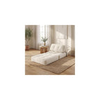 KOMFOTT Convertible Folding Sofa Bed with Pillow (Beige)
