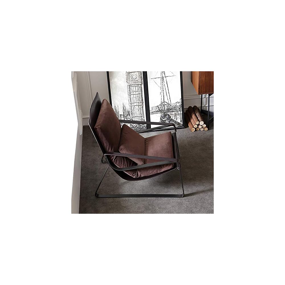 Renovation House Recliners Italian Minimalist Saddle Leather Lounge Chair Designer Lazy Couch Chair Bedroom Living Room