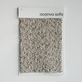Acanva Modern Curved Living Room Sofa Fabric Swatch, Boucle-Light Coffee