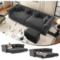 Chesterfield Sofa,89" 3-in-1 Pull-Out Sofa Bed,Convertible Sleeper Sofa Bed