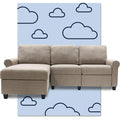 Serta Copenhagen Reclining Sectional with Left Storage Chaise - Oatmeal